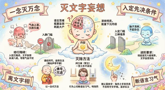 滅文字妄想(三) - 禪修方法圖解